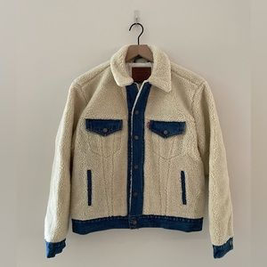 Levi’s Ex Boyfriend Faux Sherpa & Denim Trucker Jacket